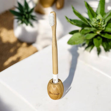 Bamboo Toothbrush Stand