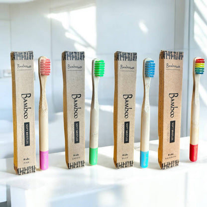 Bambus Regenbogen Kinderzahnbürste