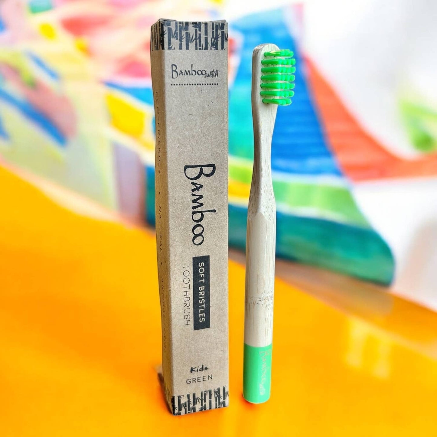 Bambus Regenbogen Kinderzahnbürste
