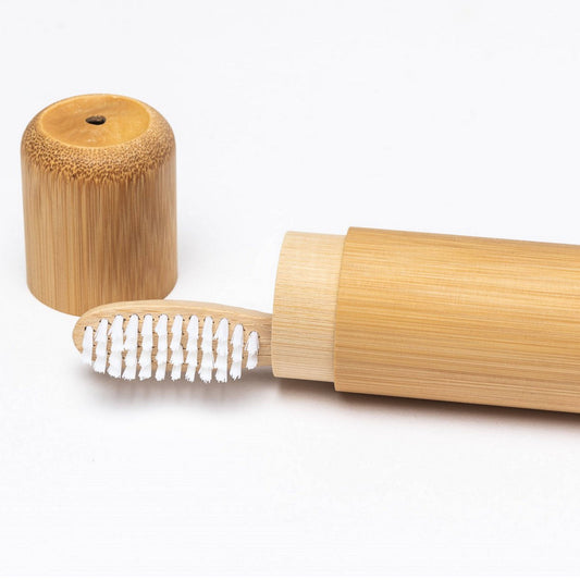 2-in-1-Zahnbürste aus Buchenholz