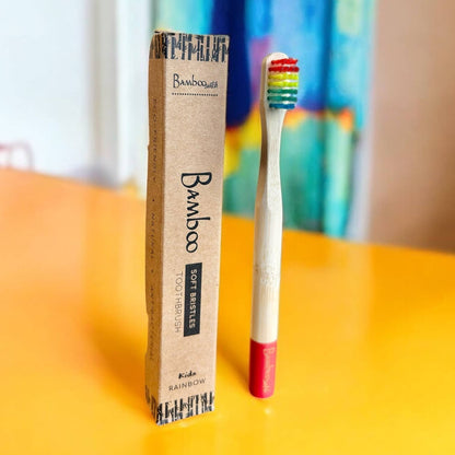 Bambus Regenbogen Kinderzahnbürste