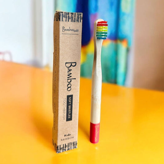 Bambus Regenbogen Kinderzahnbürste